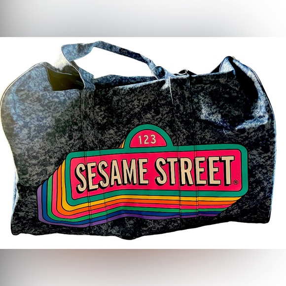 Sesame Street Handbags - Large Sesame Street denim duffel bag